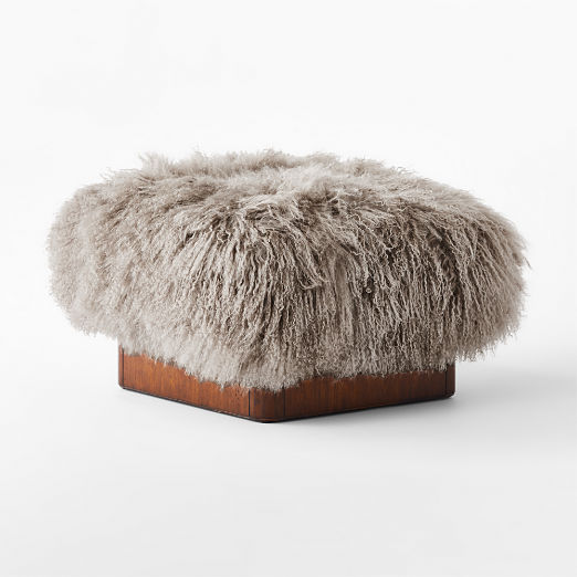 Pelosa Sheepskin Ottoman