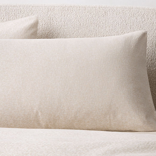 Pena Cool Grey and Warm White Organic Cotton Pillow Shams Set of 2