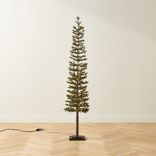 Faux Pencil Pine Christmas Tree 6'