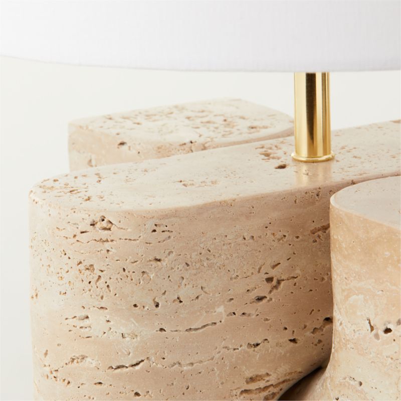 Peniche Travertine Table Lamp - image 3 of 8