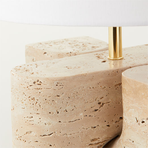 Peniche Travertine Table Lamp