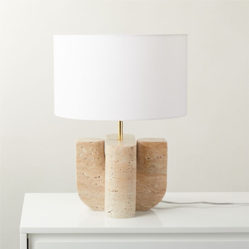 Peniche Travertine Table Lamp - image 2 of 8