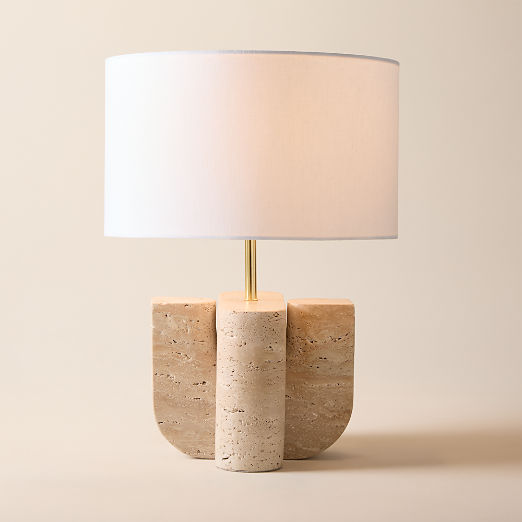 Peniche Travertine Table Lamp