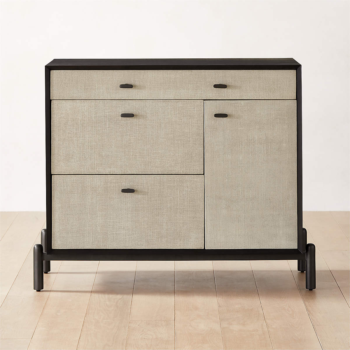 Perch Lacquered Linen 4Drawer CB2