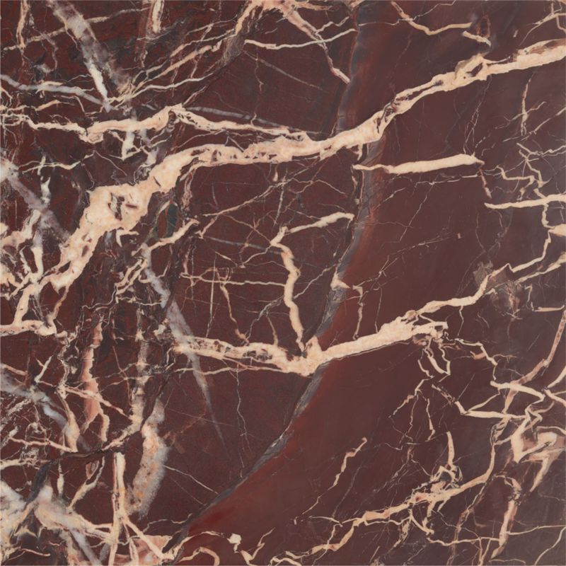 Periscope Red Marble Side Table - image 9 of 11