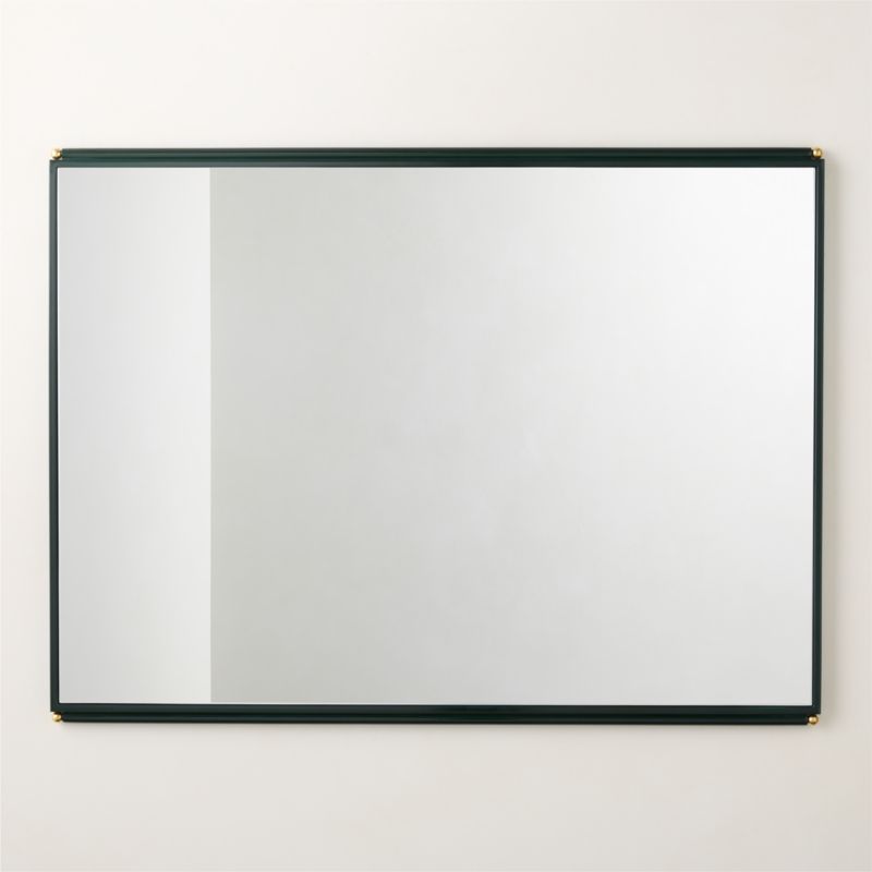 Perlet Green Enamel Rectangular Wall Mirror 36"x48" - image 4 of 5