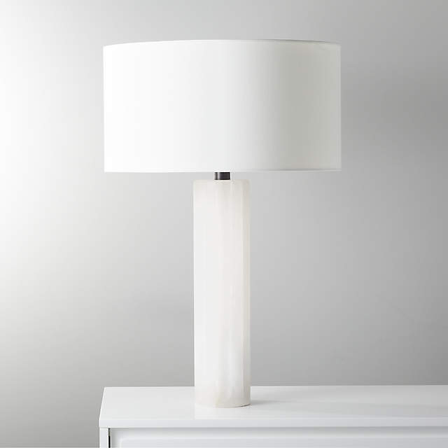 Perrin Alabaster Table Lamp Cb2, Colby Modern Desk Table Lamp