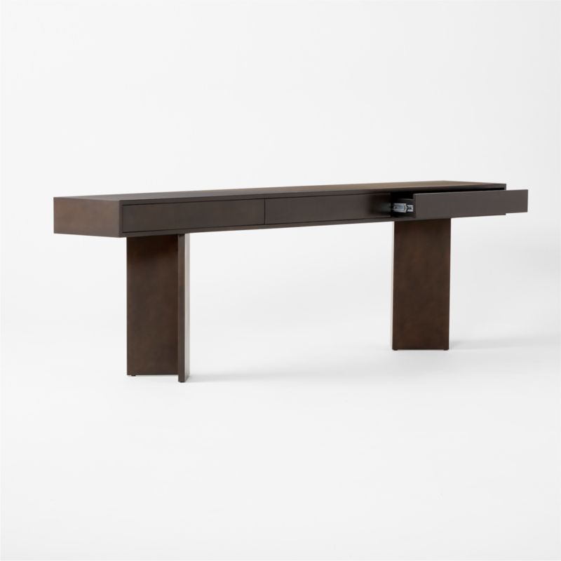 Petro Metal Clad Console Table 92'' - image 5 of 8