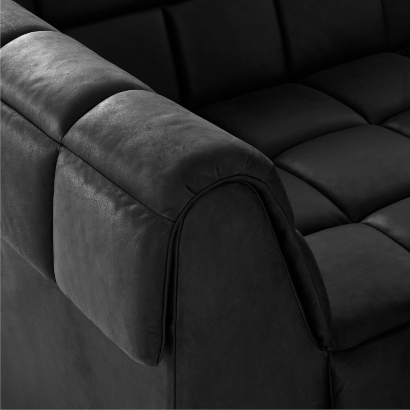 Pezzo 4Piece Leather Sectional Sofa with Left Arm Bello Grey CB2 Canada