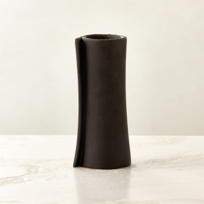 View Philo Grey Clay Taper Candle Holder details
