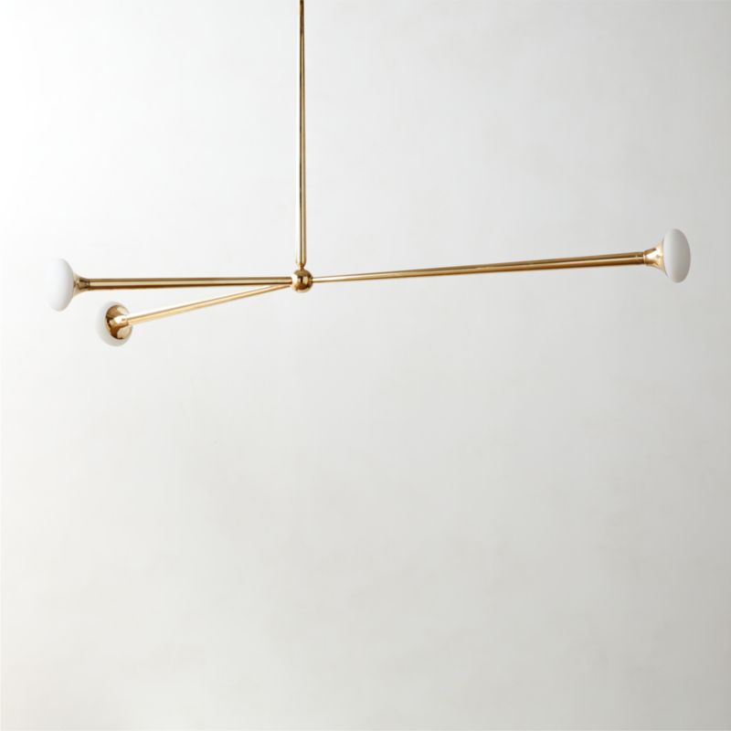Phoebe Modern Polished Brass Chandelier CB2