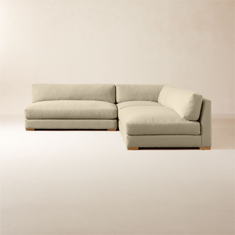 Piazza 3-Piece Modular Sectional Sofa with White Oak Legs - image 1 of 8