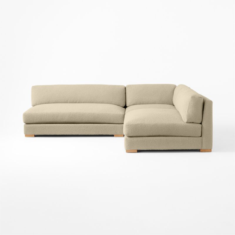 Piazza 3-Piece Modular Sectional Sofa with White Oak Legs - image 3 of 8