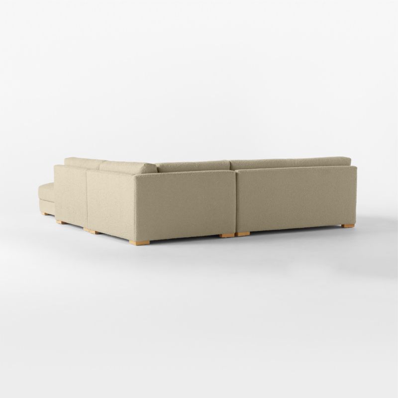 Piazza 4-Piece Modular Sectional Sofa with White Oak Legs 105" - image 6 of 8