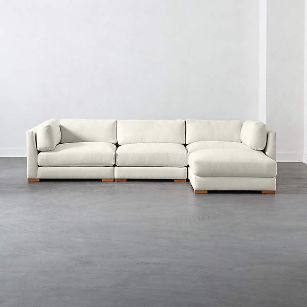 Piazza 4 Piece Modular Sectional Sofa, Cb2 Leather Sofa Review