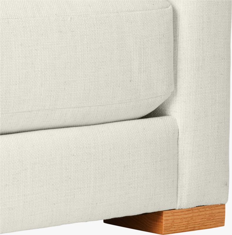 Piazza Armless Chair with White Oak Legs - image 7 of 8