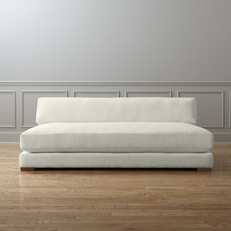 Cb2 white couch discount