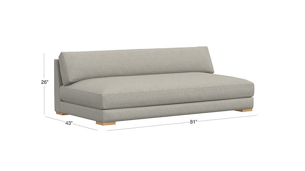 Piazza Steel Grey Sofa + Reviews CB2