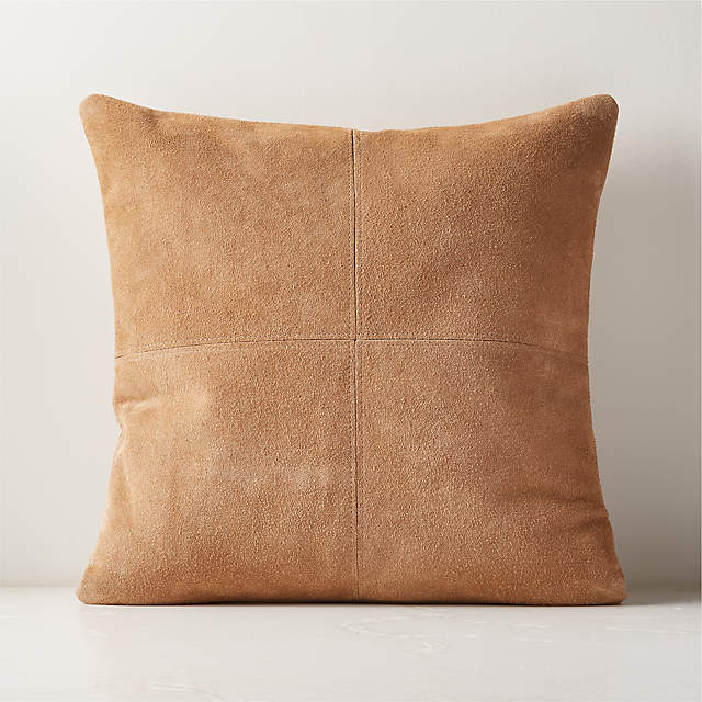 Suede cheap throw pillows