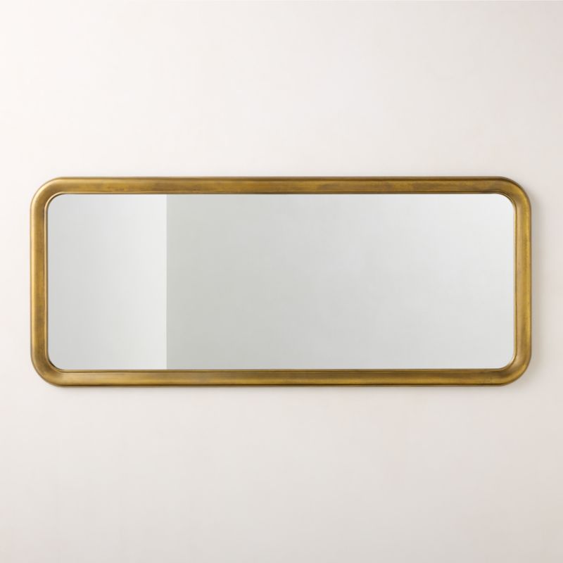 Pied-a-terre Gold Full-Length Floor Mirror 32"x76" by Todd Snyder - image 4 of 5