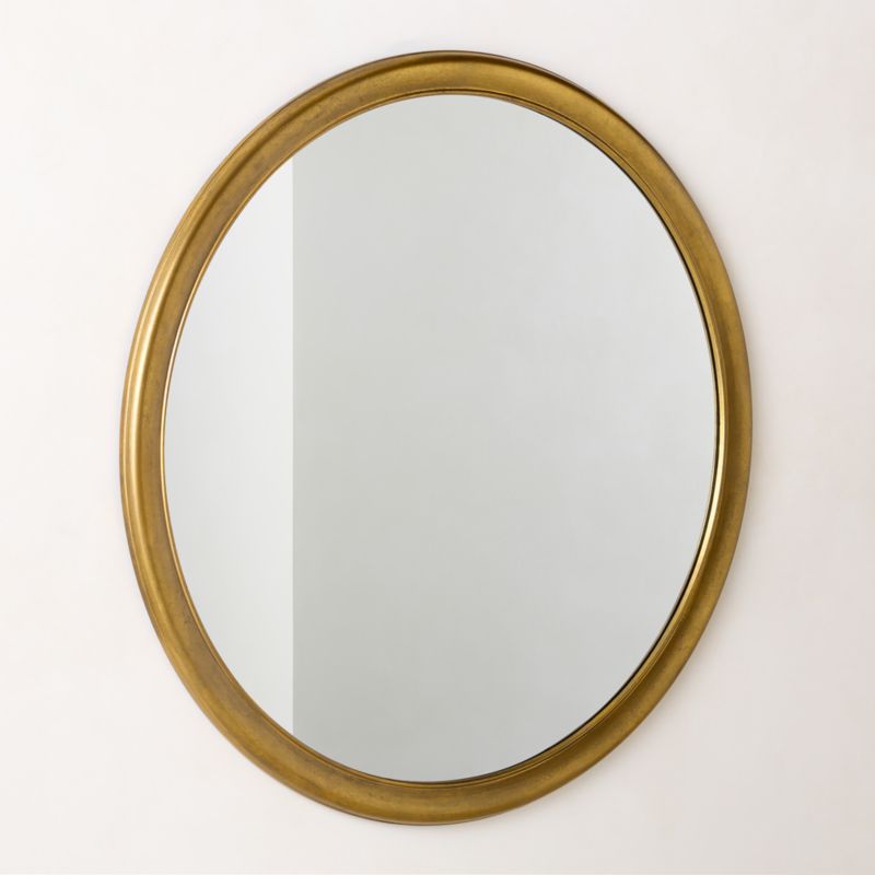 Pied-a-terre Gold Round Wall Mirror 48" by Todd Snyder - image 3 of 5