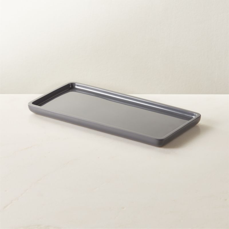 Viewing product image Pierce Charcoal Grey Vanity Tray - image 1 of 4