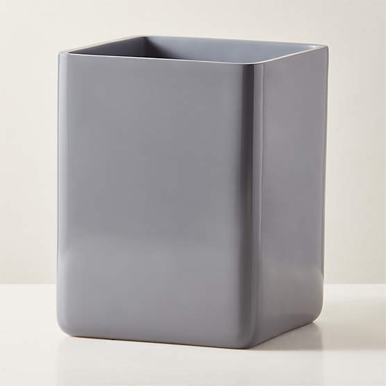 Pierce Charcoal Grey Wastebasket