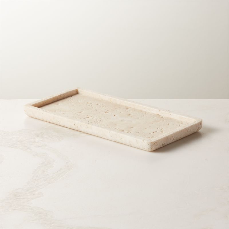 View Pierce Travertine Vanity Tray details