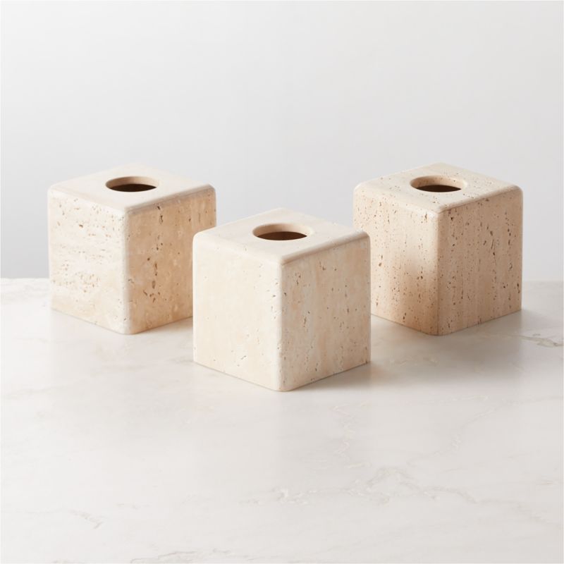 Pierce Travertine Tissue Box Cover + Reviews