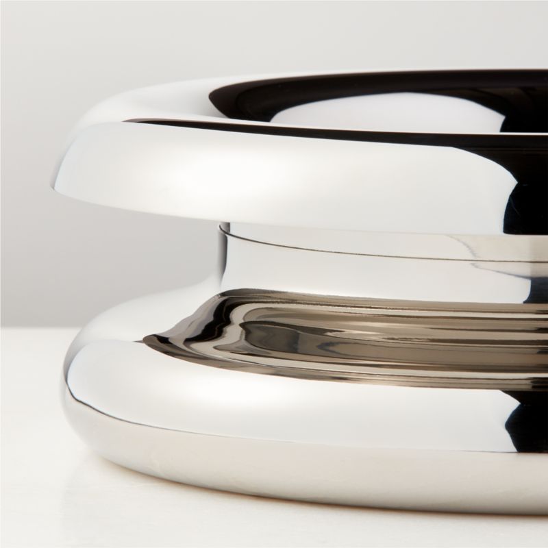 Piero Polished Stainless Steel Serving Bowl Large by Gianfranco Frattini - image 4 of 14