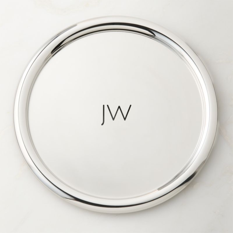 Piero Round Polished Stainless Steel Serving Tray by Gianfranco Frattini - image 3 of 10