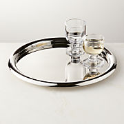 Piero Round Polished Stainless Steel Serving Tray by Gianfranco Frattini