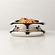 CB2 | Piero Polished Stainless Steel Serving Bowls by Gianfranco Frattini
