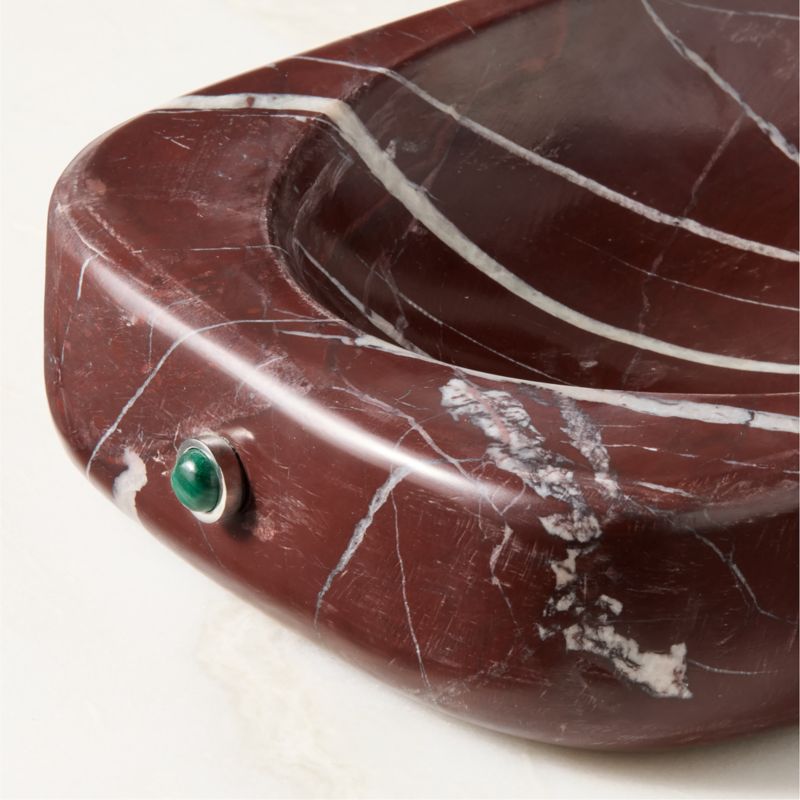 Pietra Red Marble Catchall Dish by Nina Garcia - image 2 of 5