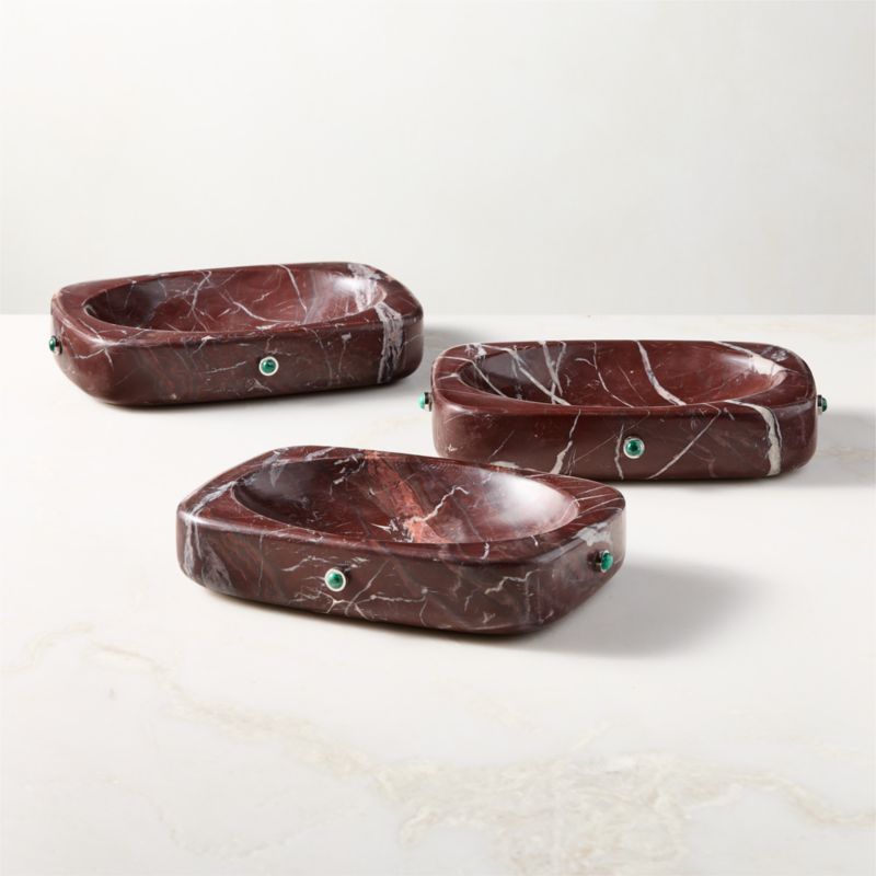 Pietra Red Marble Catchall Dish by Nina Garcia - image 3 of 5