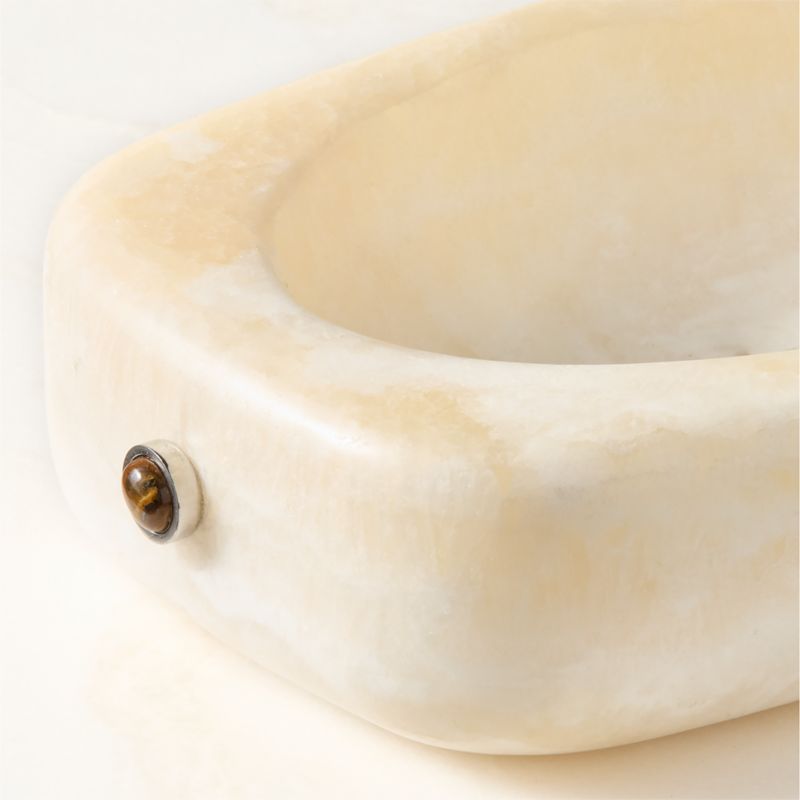 Pietra White Onyx Catchall Dish by Nina Garcia - image 2 of 5