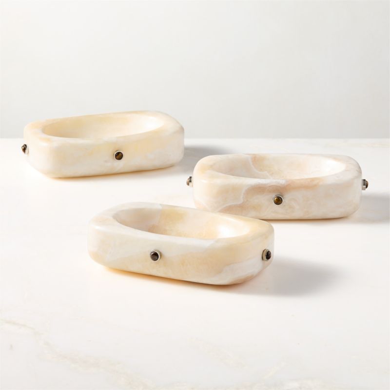 Pietra White Onyx Catchall Dish by Nina Garcia - image 3 of 5