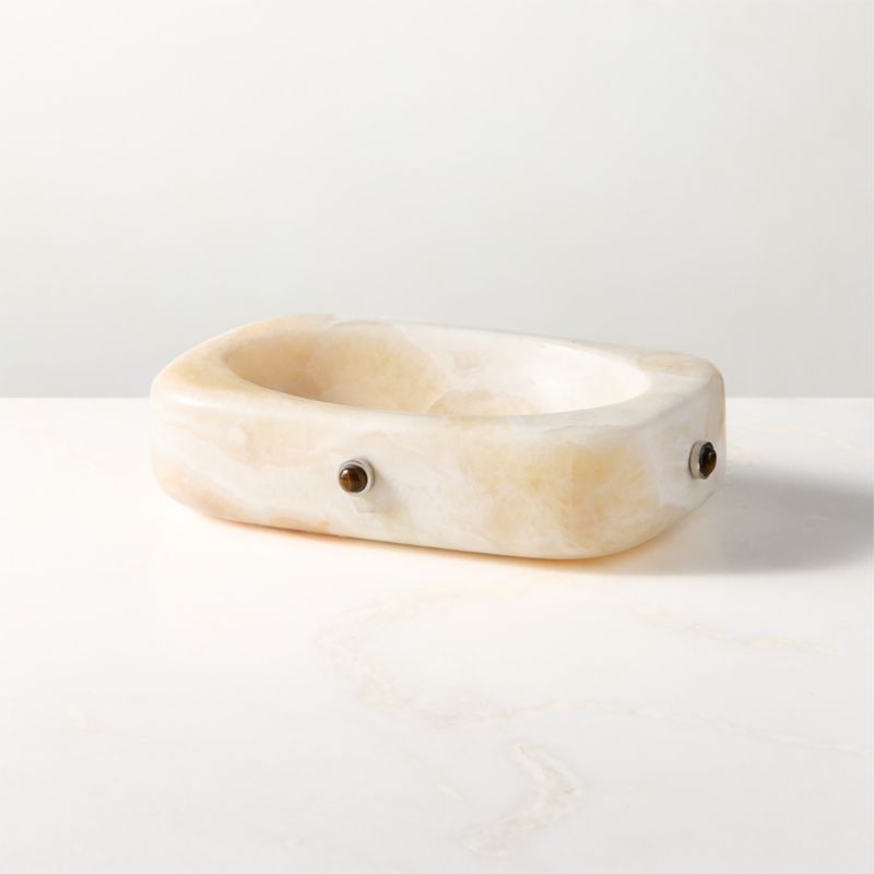Pietra White Onyx Catchall Dish by Nina Garcia - image 4 of 5