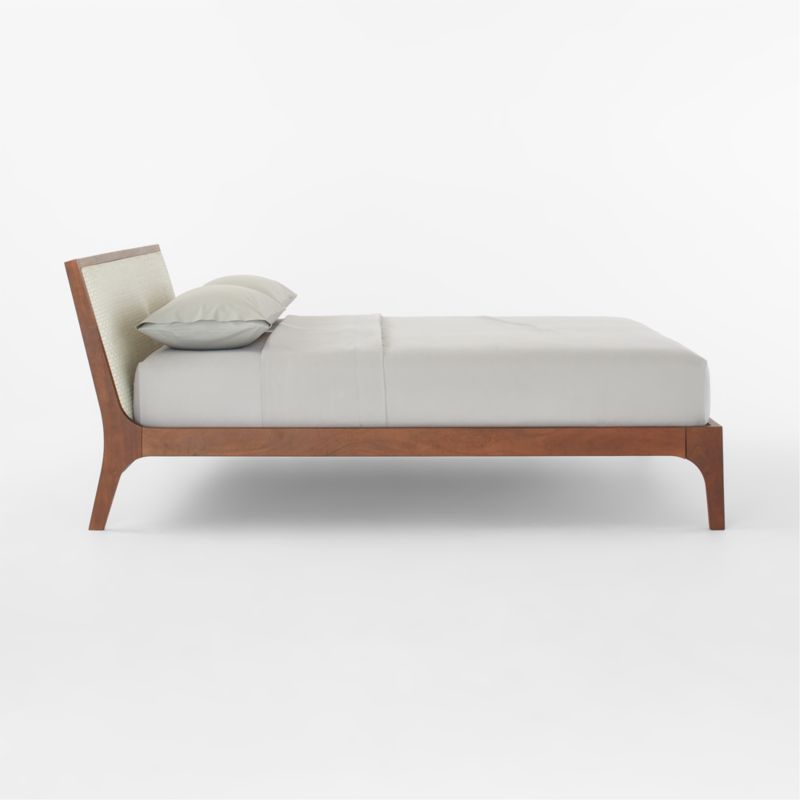 Pietro Woven Ivory Leather King Bed - image 6 of 9