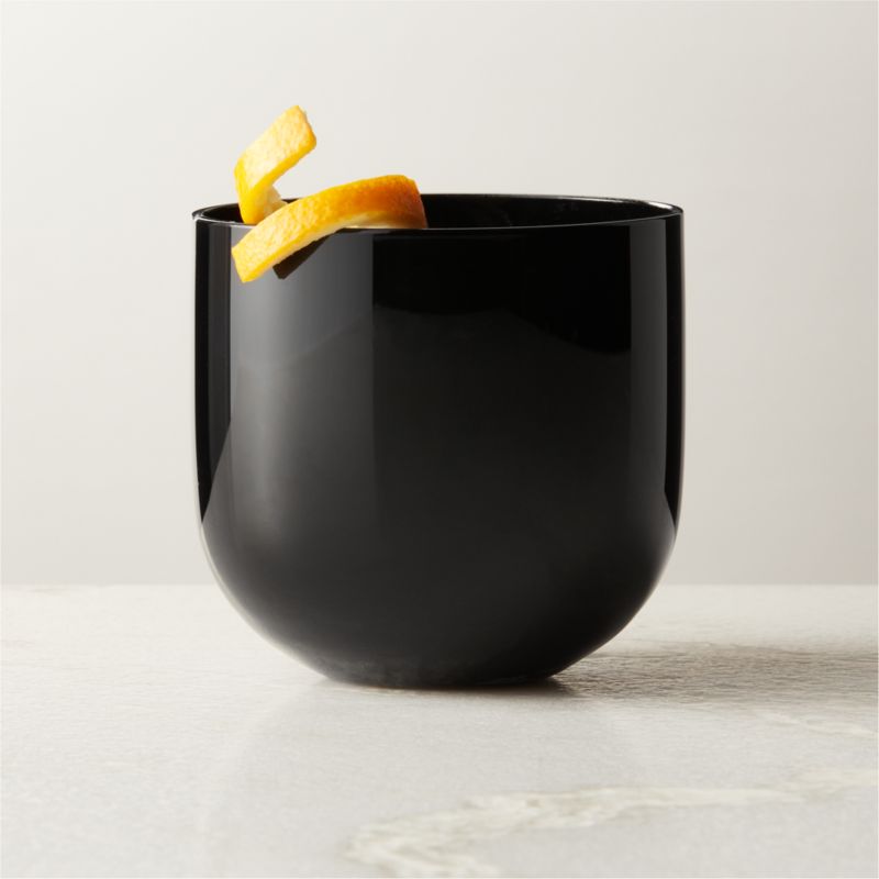 Pina Black Old-Fashioned Glass by Gianfranco Frattini - image 0 of 6