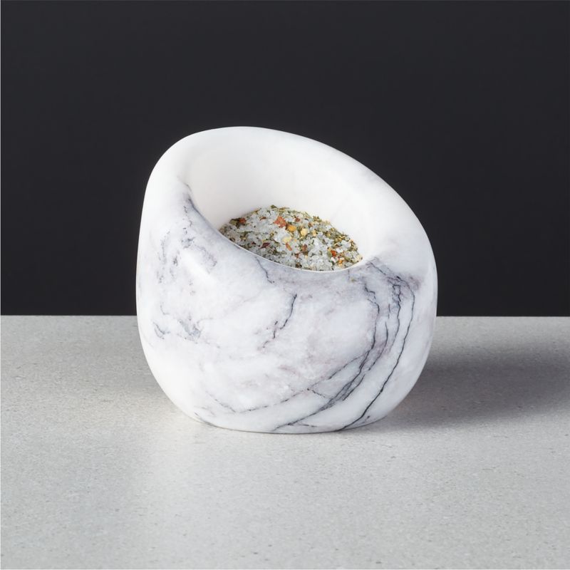 Pinch Marble Salt Cellar by Jennifer Fisher - image 1 of 2