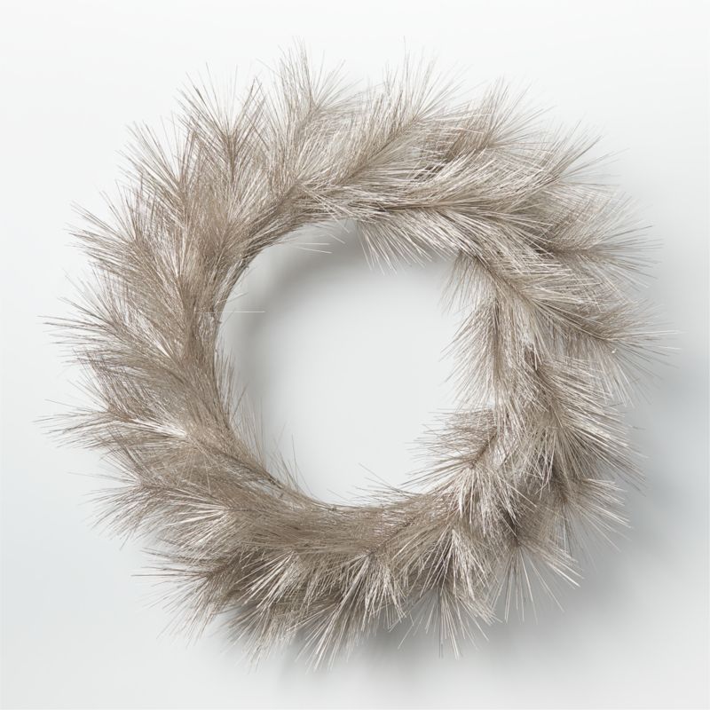 Faux Warm Silver Pine Holiday Wreath 31" - image 5 of 6