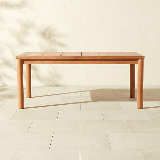 Pinet 72" Teak Outdoor Dining Table