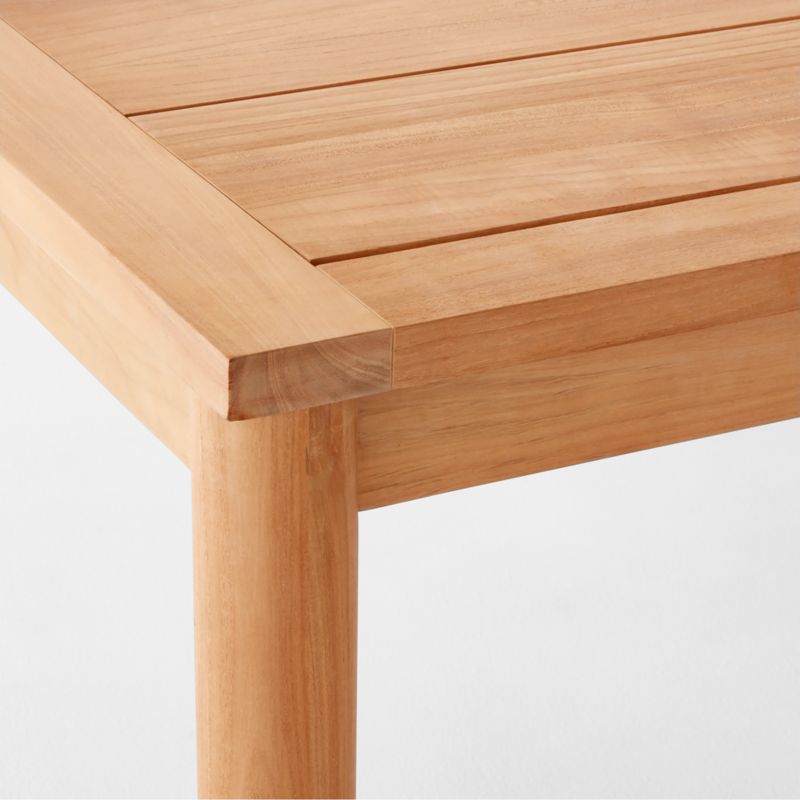 Pinet 108" Teak Outdoor Dining Table - image 7 of 10