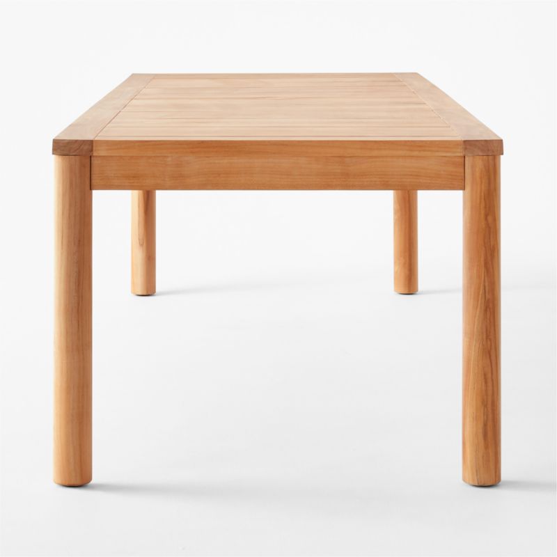 Pinet 108" Teak Outdoor Dining Table - image 4 of 10