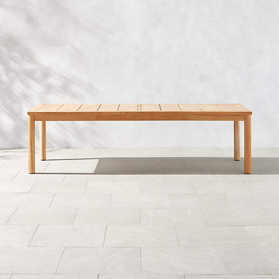 Pinet 108" Teak Outdoor Dining Table by Ross Cassidy