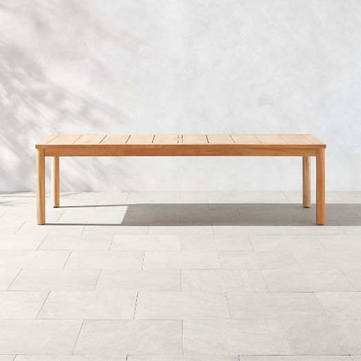 Pinet Teak Outdoor Dining Table 108" by Ross Cassidy