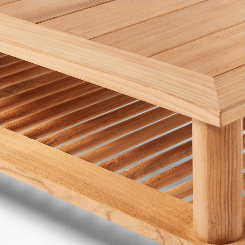 Pinet Teak Outdoor Coffee Table by Ross Cassidy - image 6 of 8