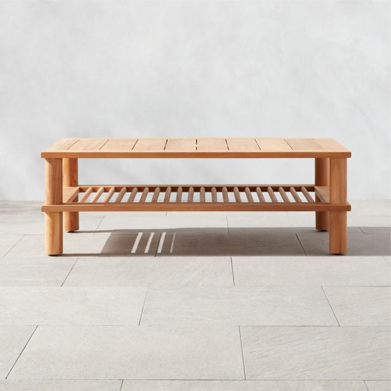 Pinet Teak Outdoor Coffee Table by Ross Cassidy - image 0 of 8