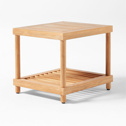 Pinet Teak Outdoor Side Table by Ross Cassidy